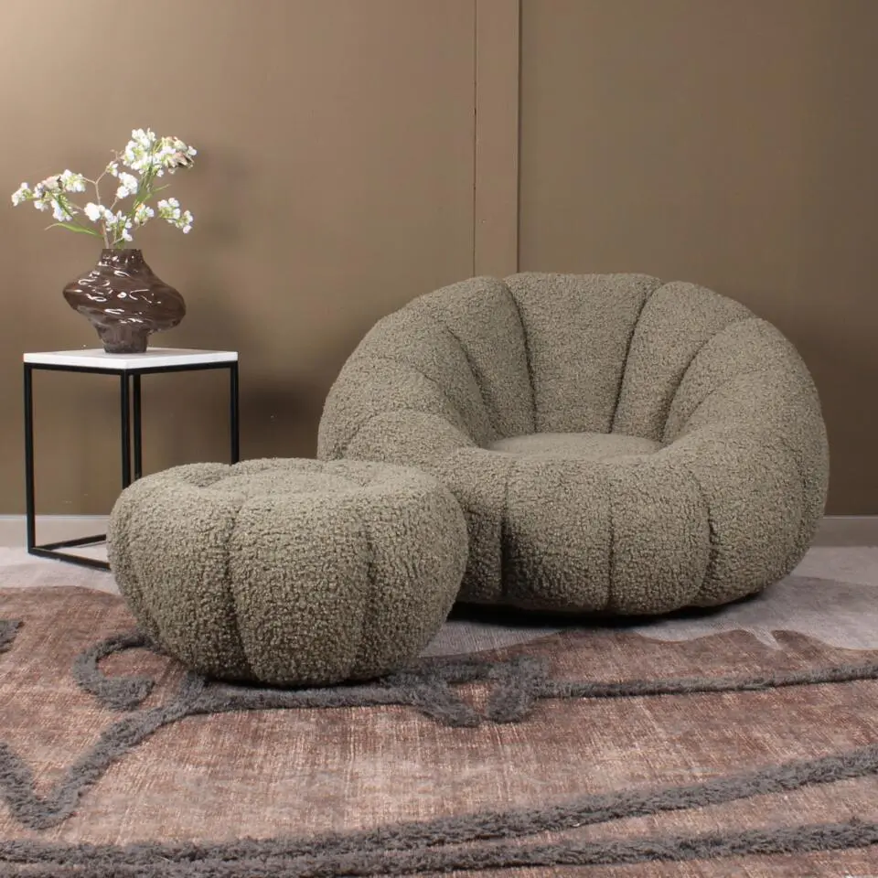 DS4U - Olivia DLX fauteuil teddy - groen
