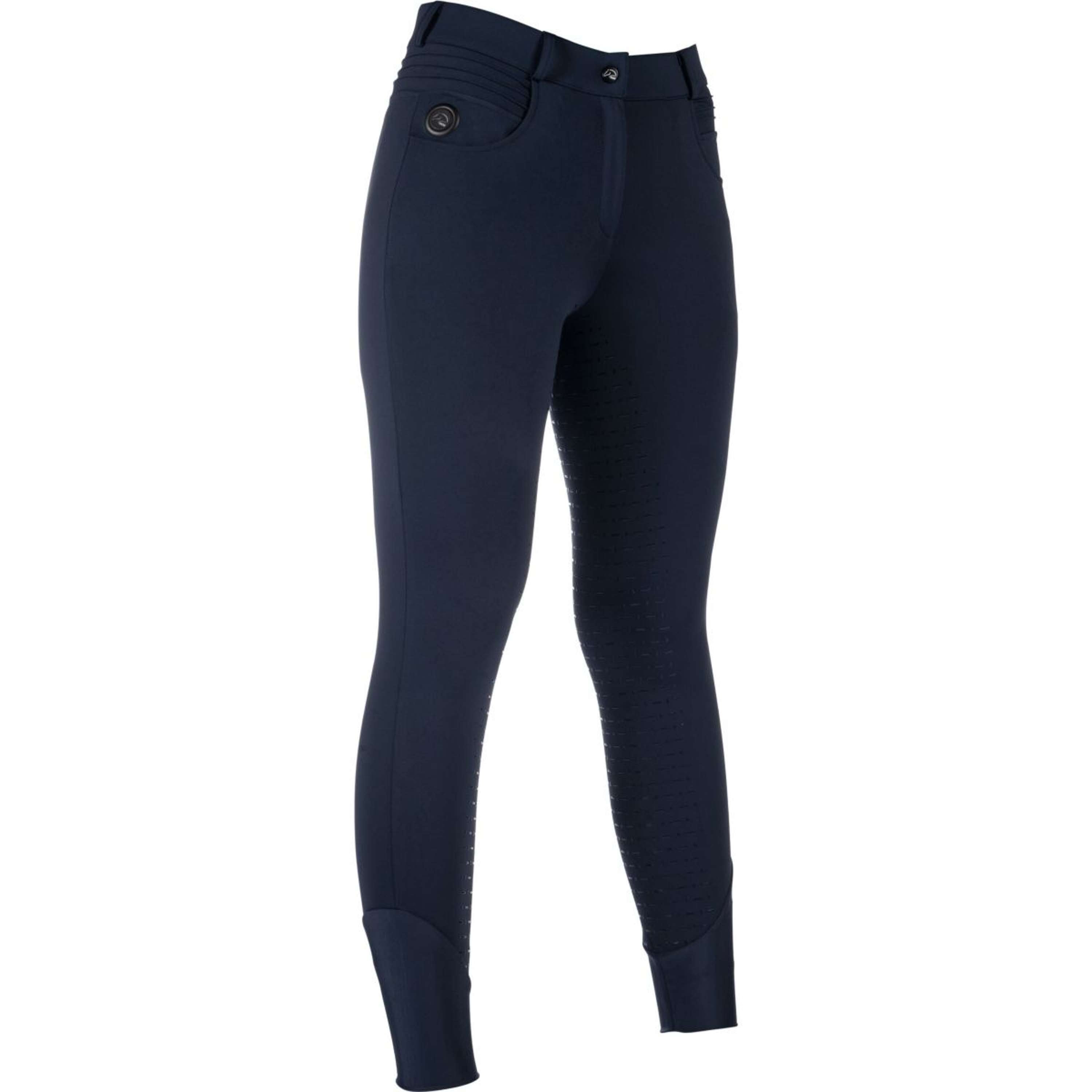 HKM Rijbroek Comfort Full Grip Donkerblauw