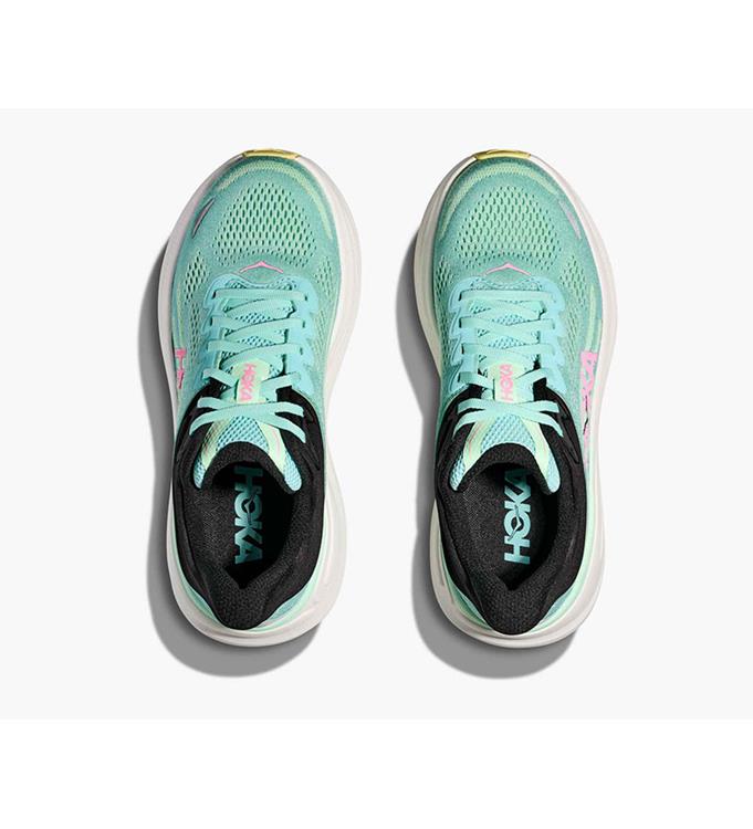 HOKA Bondi 9 1162012 BLUE-SPARK-MINT-FLUORITE