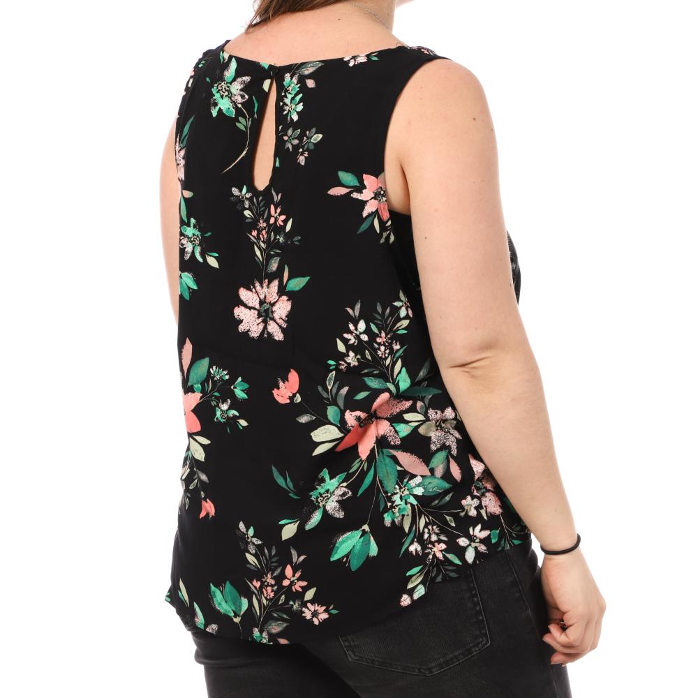 Vero Moda Débardeur Imprimé Noir Femme Vero Moda CURVE Tigers Eye