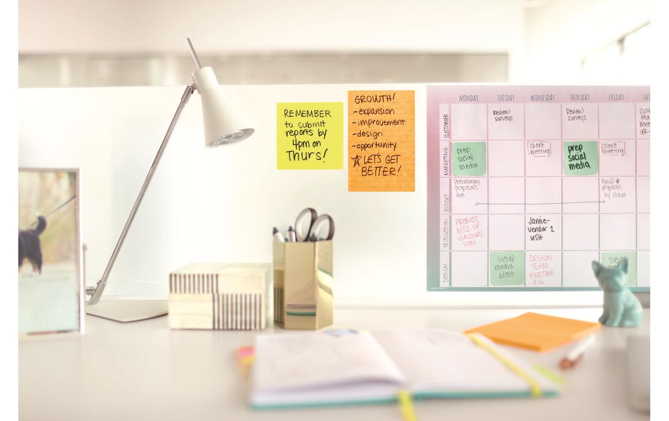 Notizzettel Post-it Super Sticky 10.1 cm x 10.1 cm, 3 BlöckePost-it Haftnotizen Super Sticky Grossformat