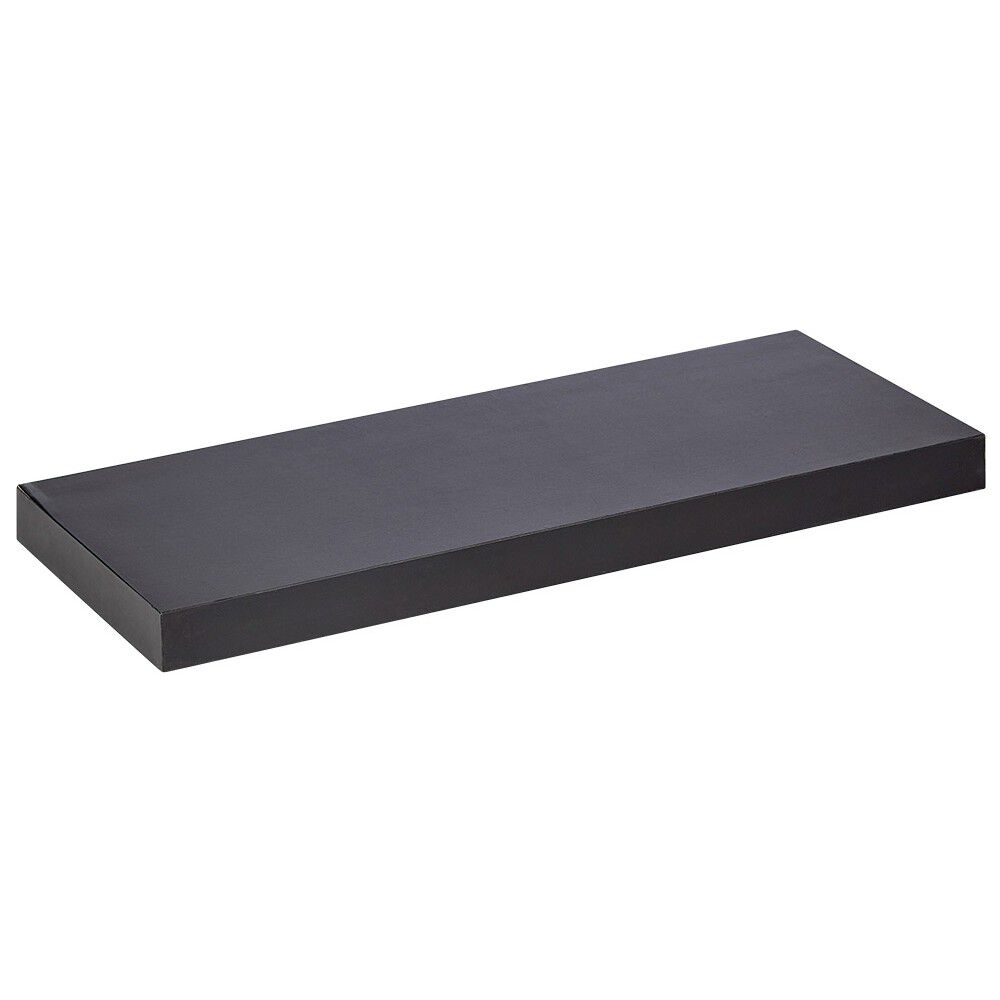 Étagère murale rectangulaire bois noir