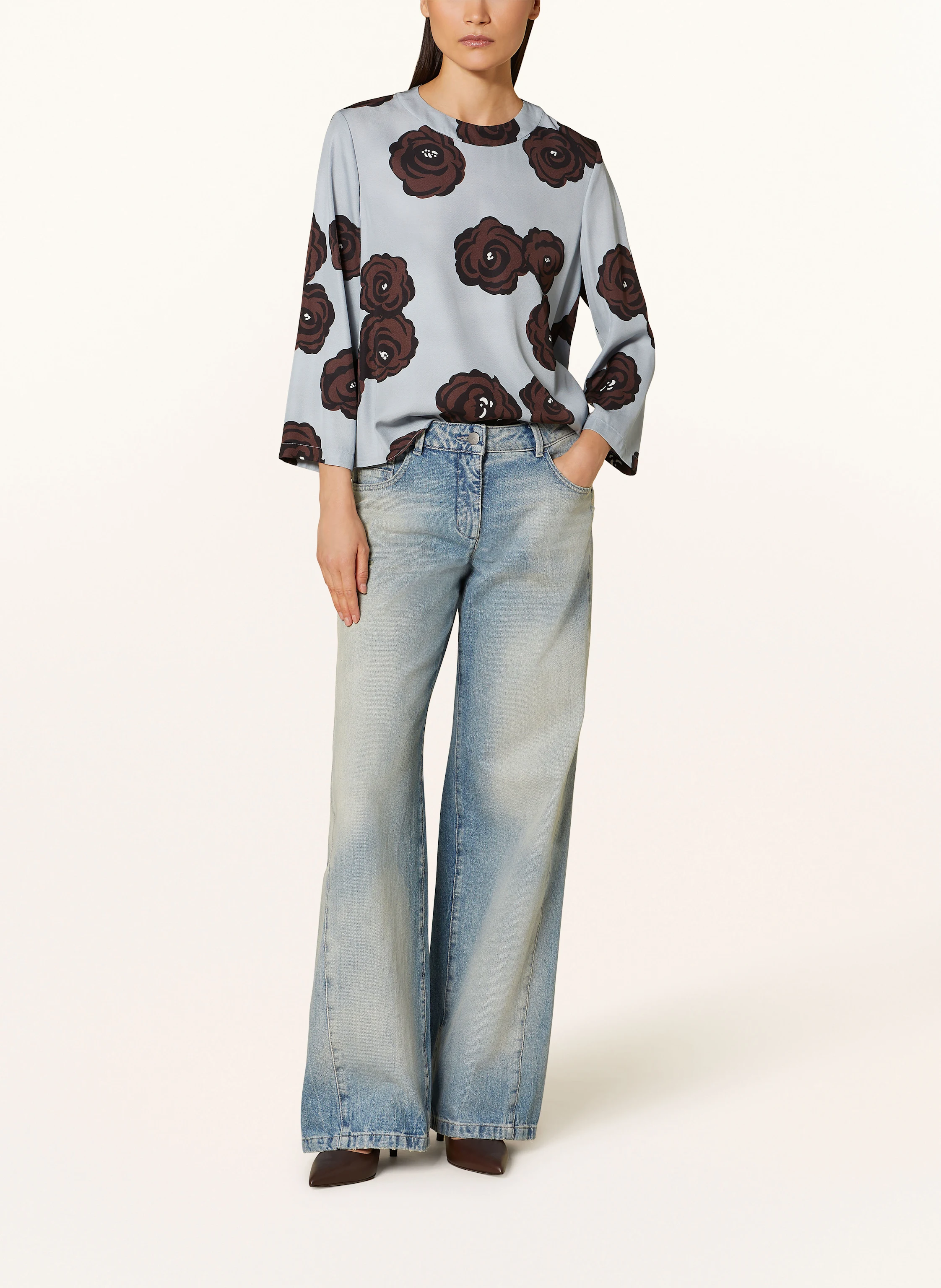 LUISA CERANO Blusenshirt aus Satin