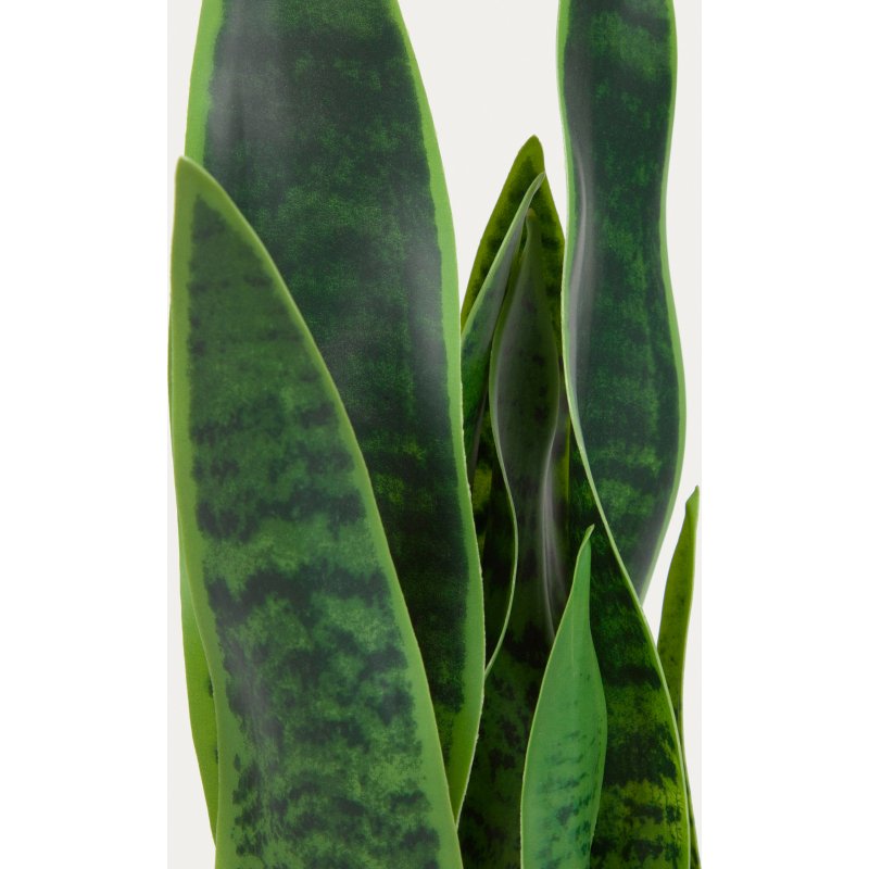 Plante artificielle Sansevieria avec pot blanc 55 cm