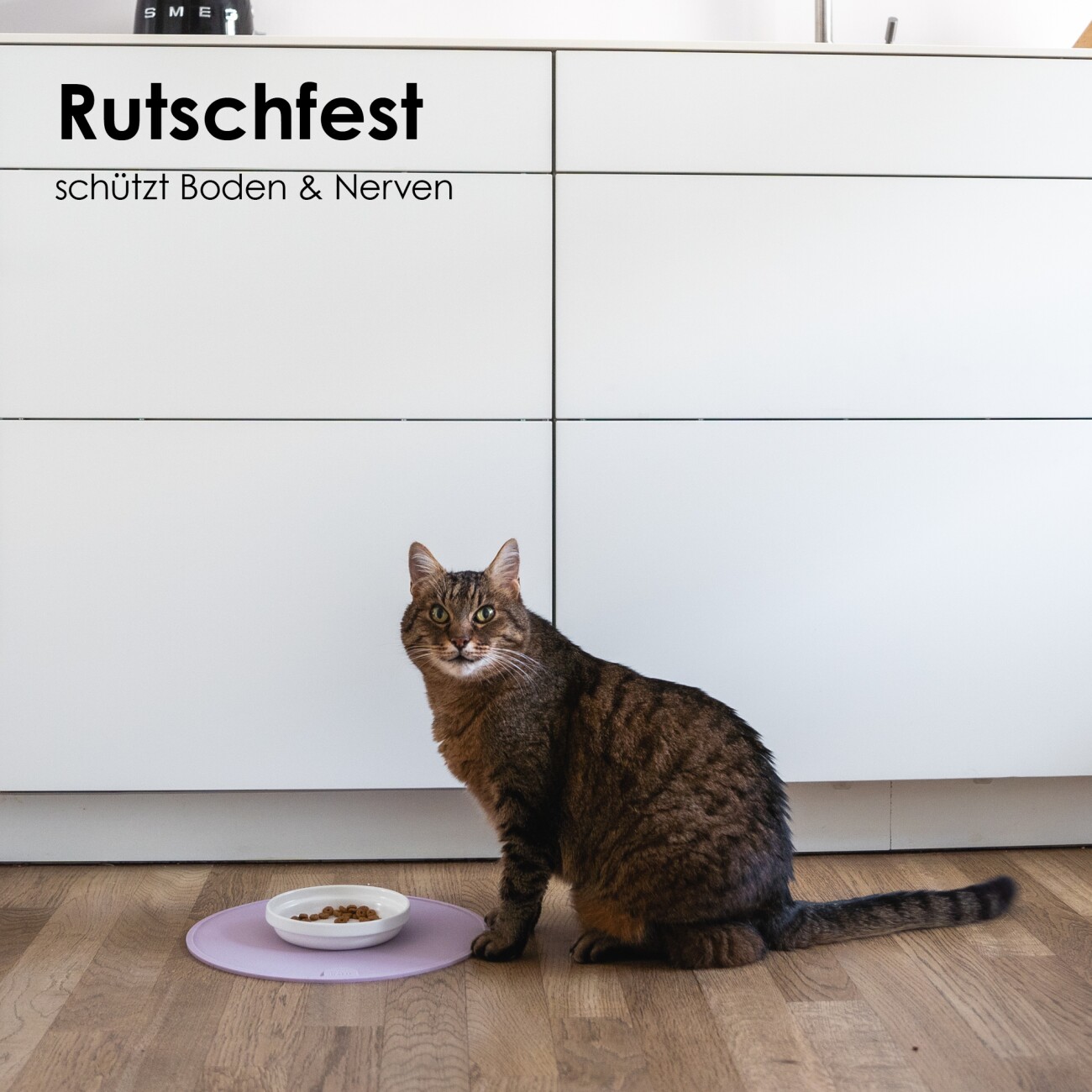 LucyBalu CIRCLE Katzen Napfunterlage flieder