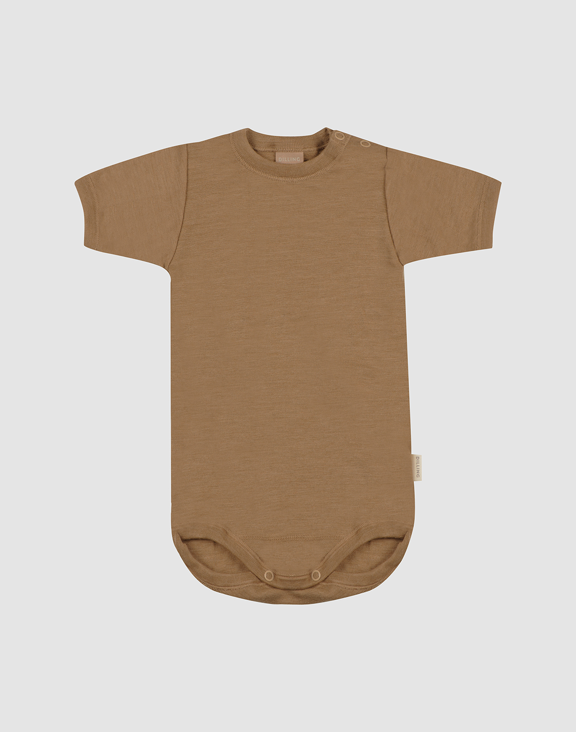 Romper met korte mouw van merinwol/zijde voor baby's -