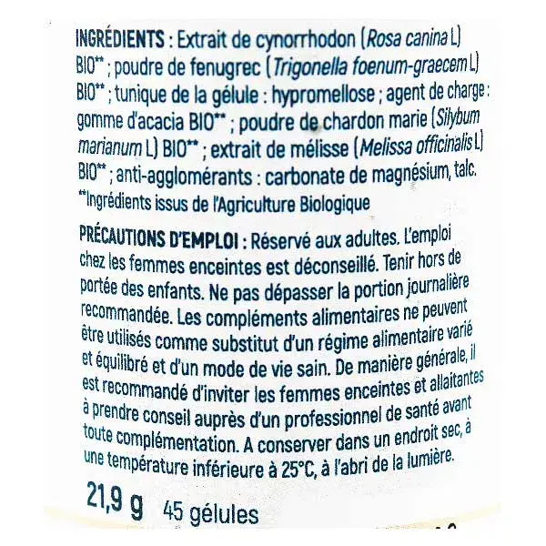 Néobulle Allaitement Coup de Pouce Bio 45 gélules