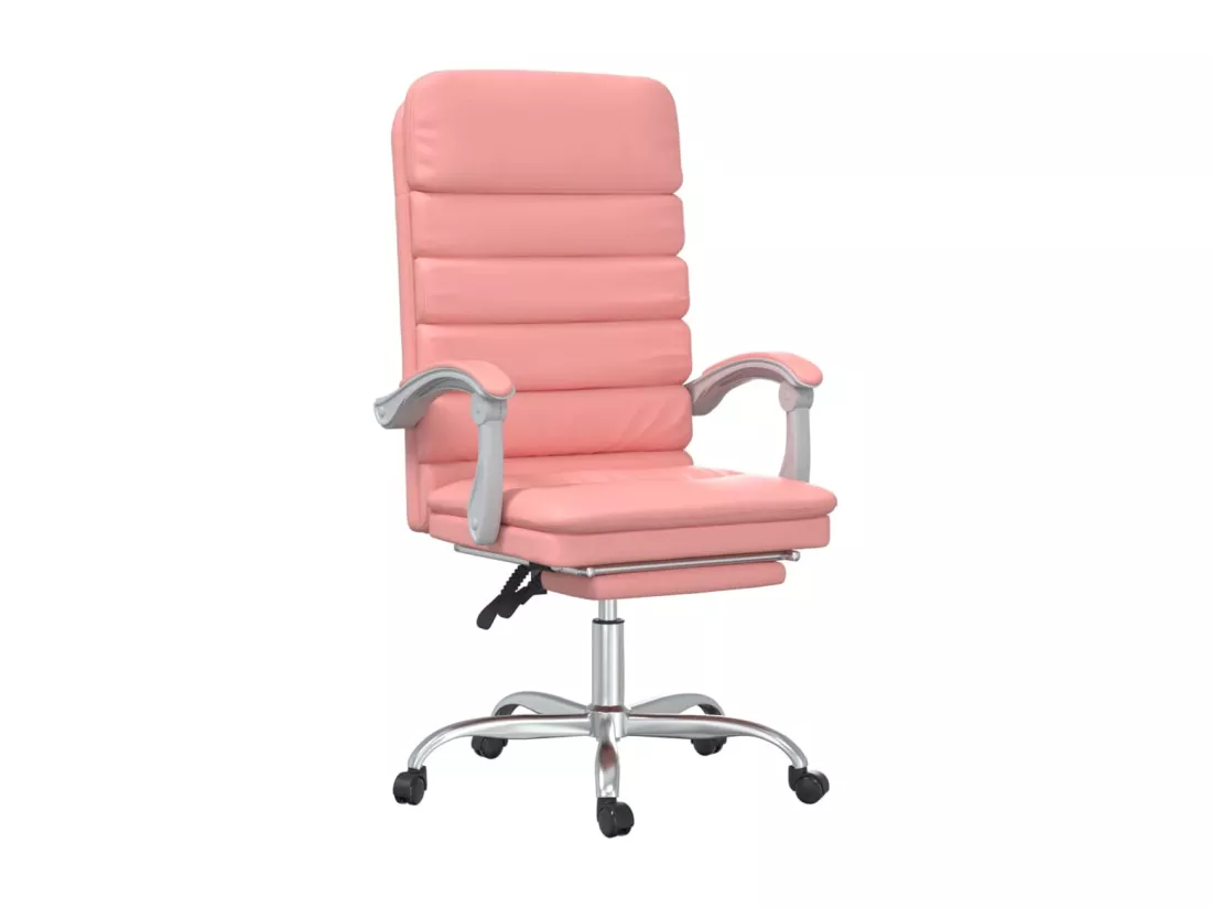 Fauteuil de massage inclinable de bureau Rose Similicuir