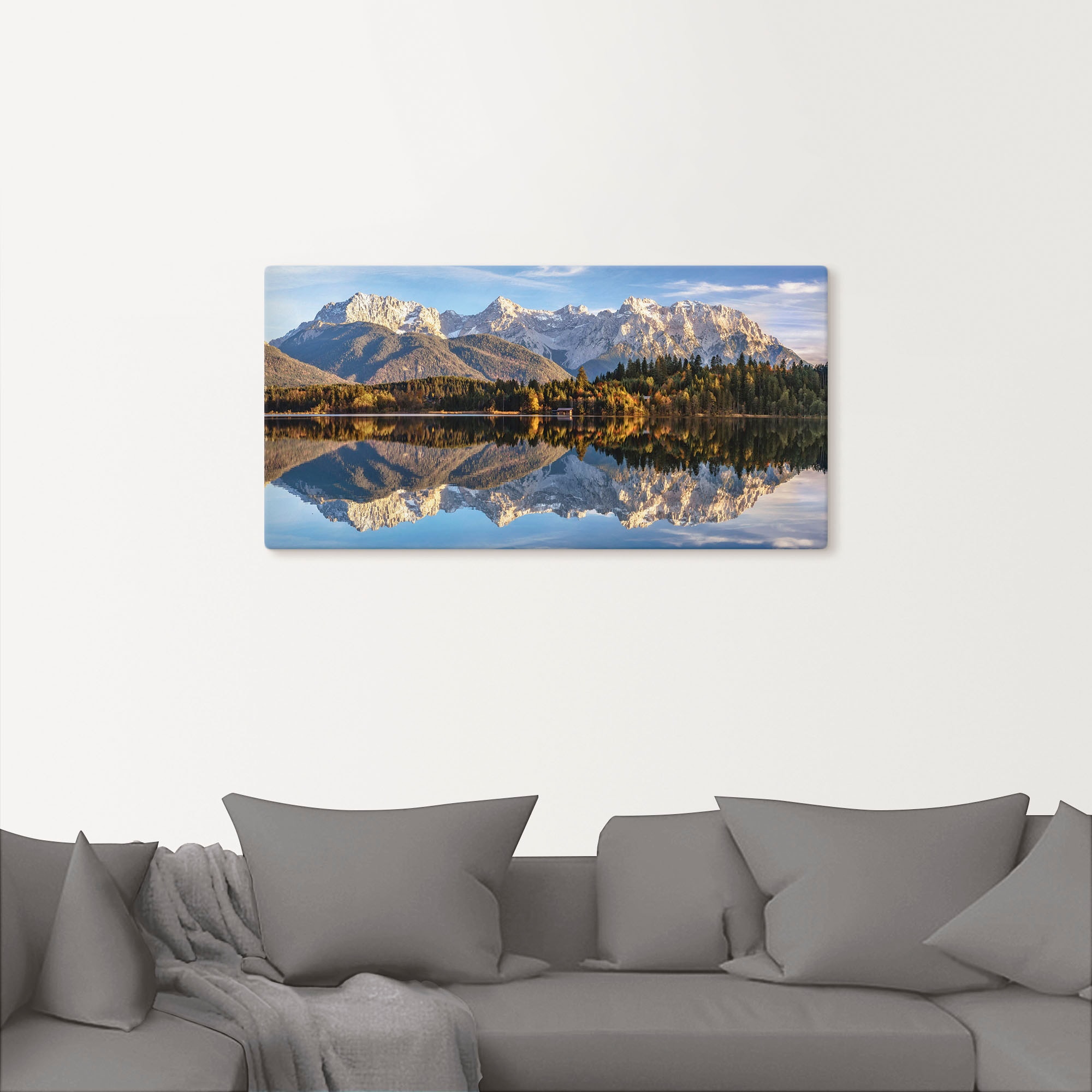 Artland Leinwandbild »Karwendelblick am Barmsee« Berge & Alpenbilder 1 Stk. tlg. als Leinwandbild, Wandaufkleber in verschied. Grössen