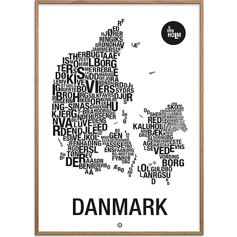 Danmark, byer - 30x40 cm