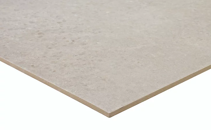 Carrelage sol intérieur aspect béton gris clair Rodas 45 x 45 cm