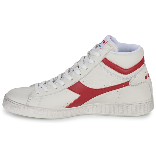 Diadora - GAME L HIGH WAXED - Blanc / Rouge