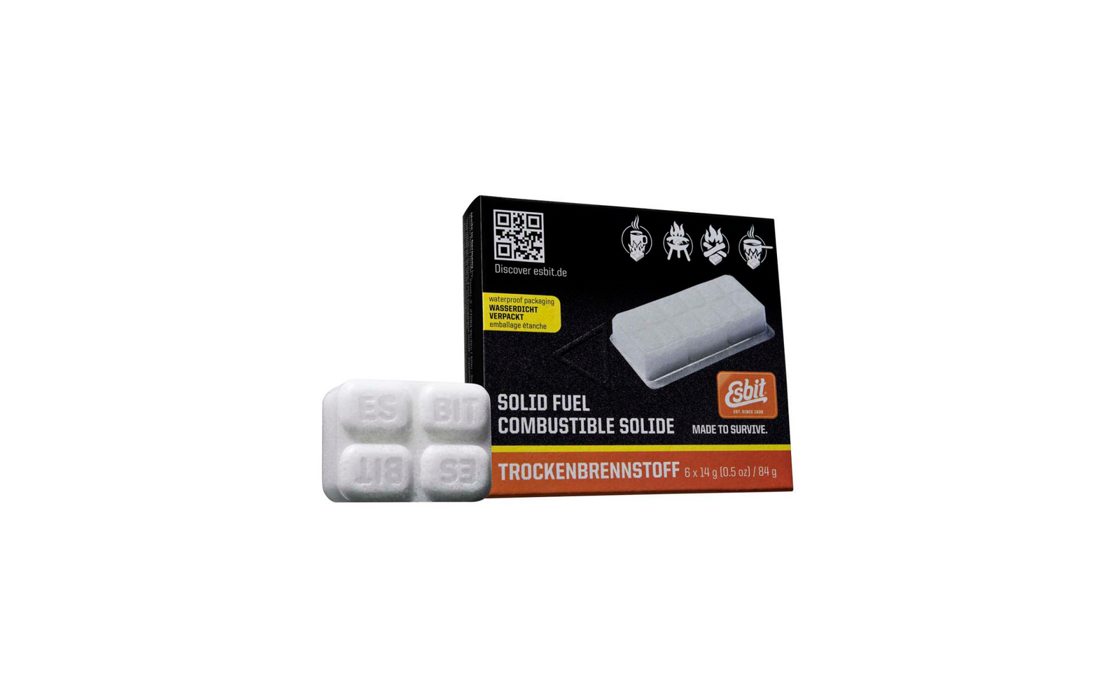 Esbit Trockenbrennstofftabletten 20 x 4 g für Taschenkocher