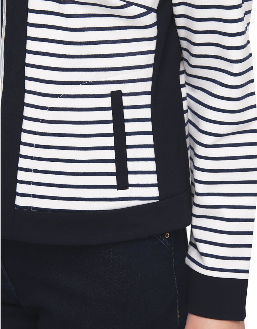 Veste milano rayée bleu