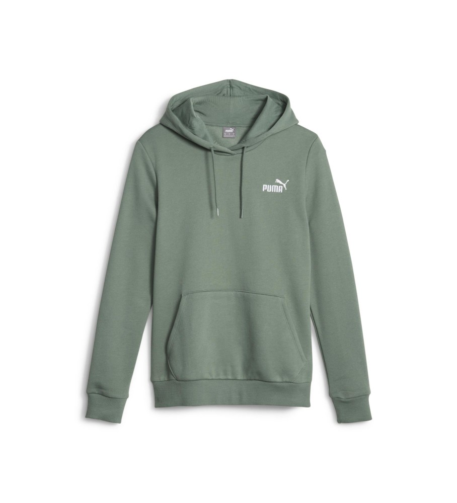 Moletom com Capuz Bordado Puma Essentials+ Verde