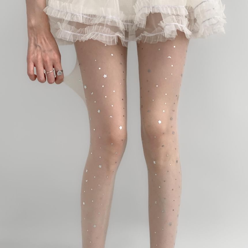 Desperim - Star Print Sheer Panty's