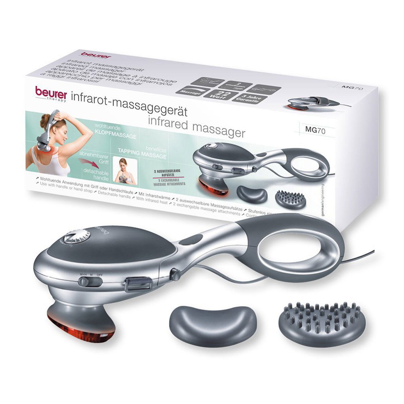 Beurer Appareil de massage à infrarouge gris - 22 W