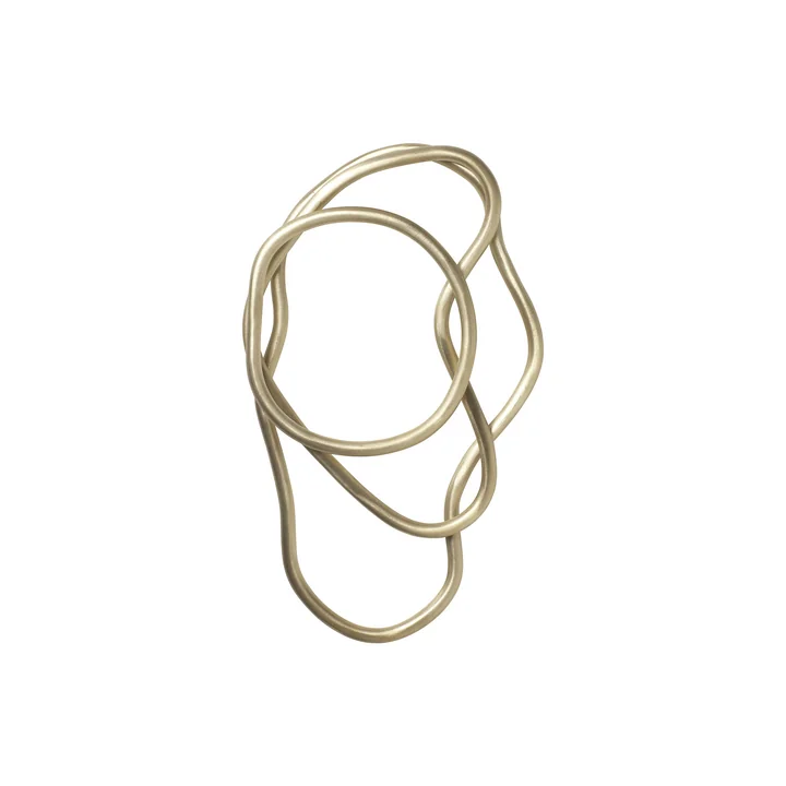 Ferm Living - Pond Untersetzer, Messing (3er-Set)