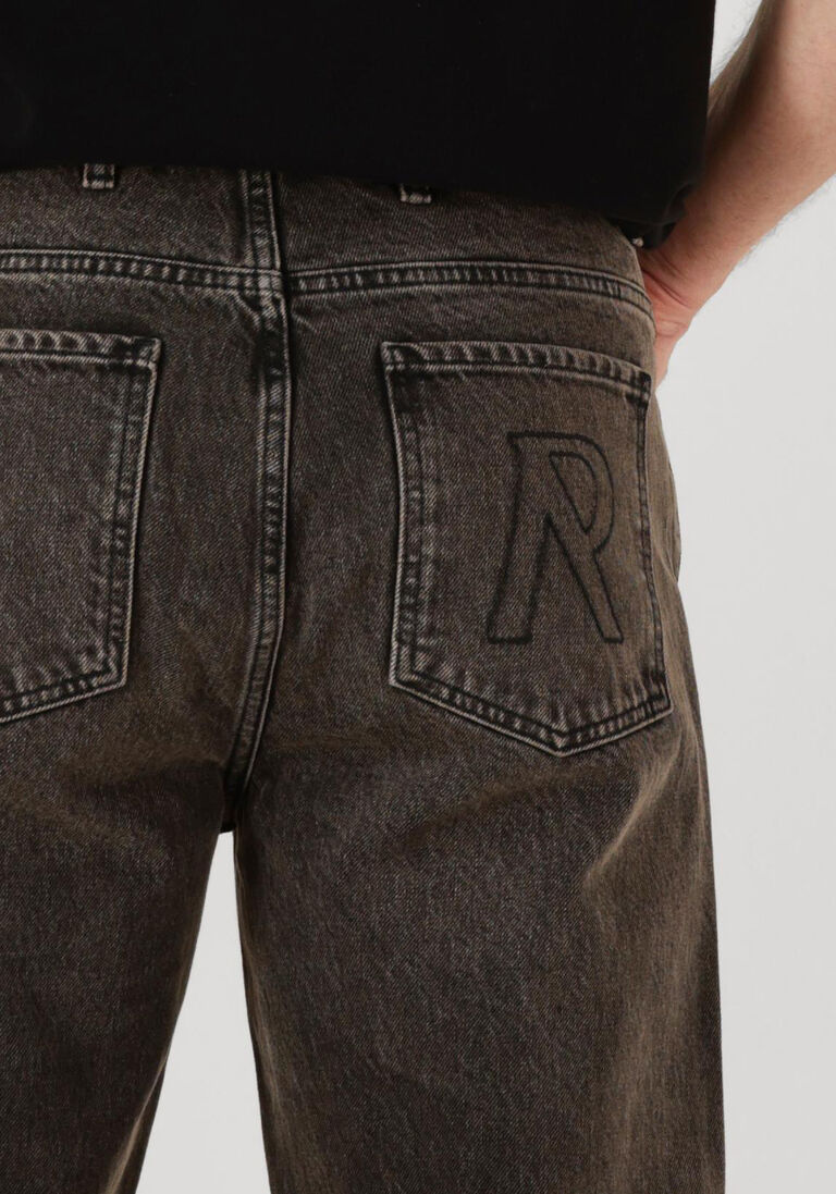 antraciet represent straight leg jeans r2s split denim