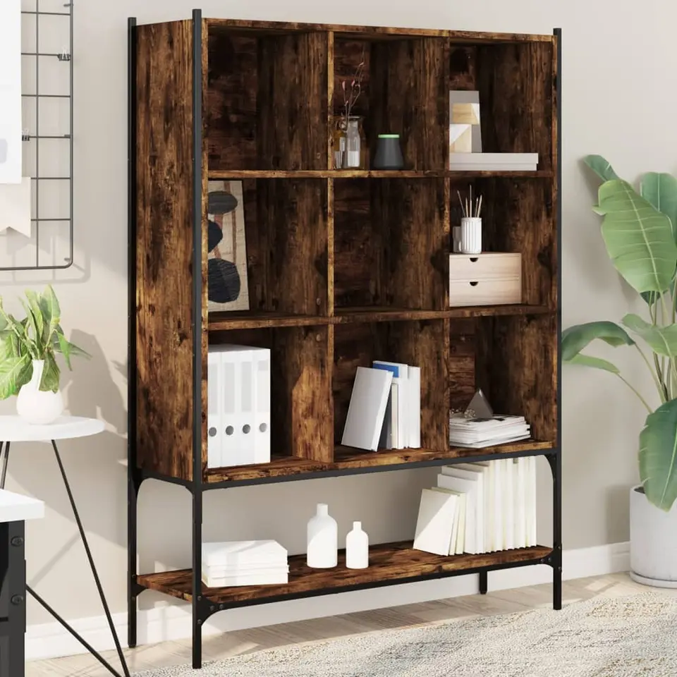 vidaXL - Boekenkast - Bruin - Bewerkt hout
