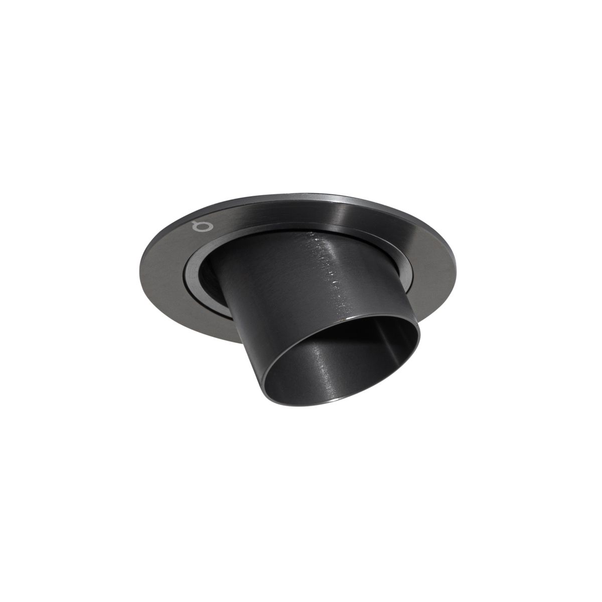 Set van 6 inbouwspots gunmetal GU10 35mm rond kantelbaar - Installa