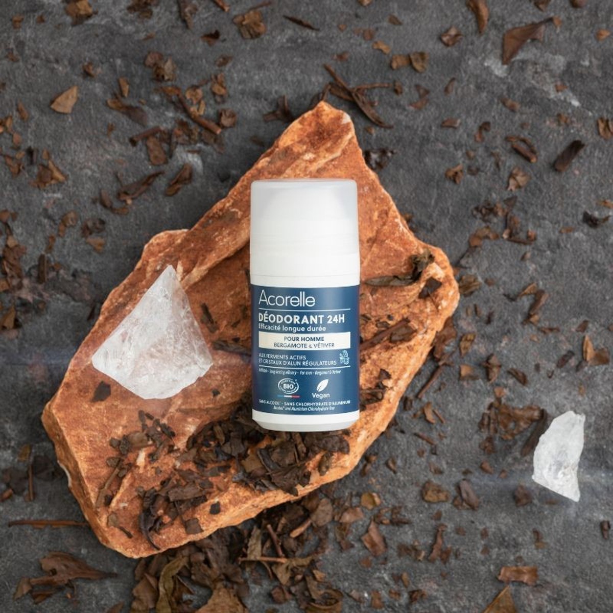 Déodorant roll-on bio - Bergamote & vetiver - Homme - 50 ml