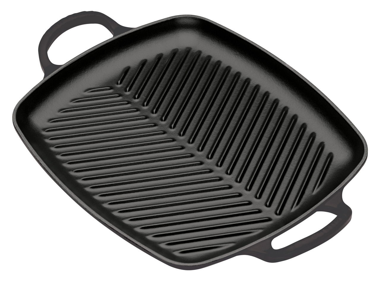 LE CREUSET Grillplatte 30x27cm Schwarz