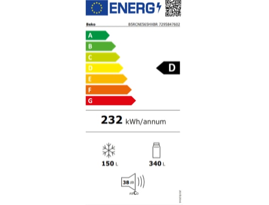 BEKO - Réfrigérateur congélateur bas B5RCNE565HXBR