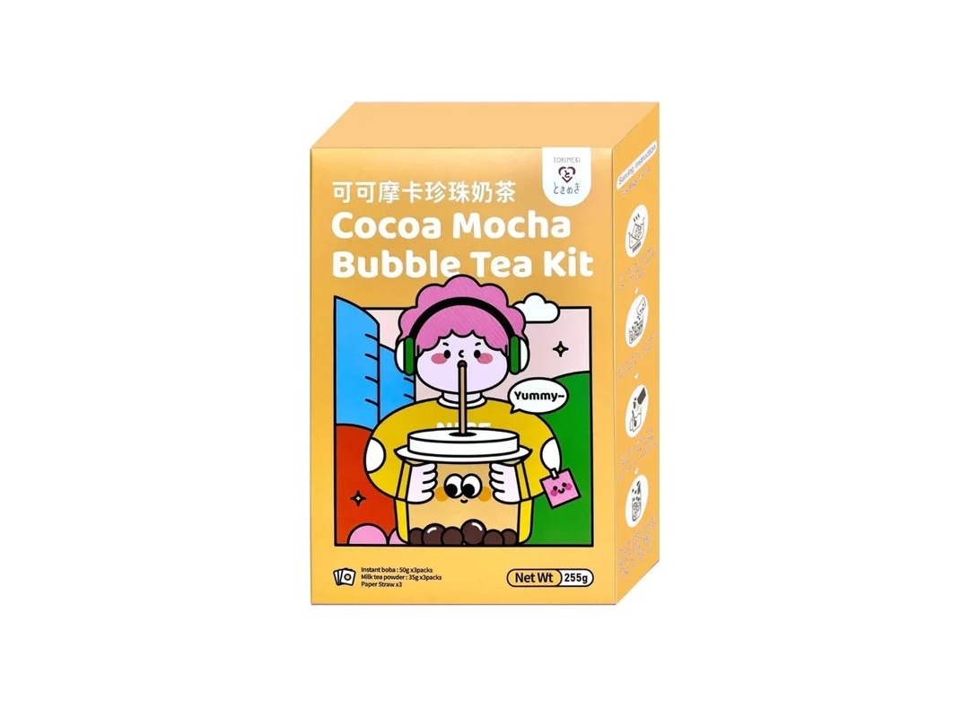 BUBBLE TEA KIT TOKIMEKI COCOA MOCHA 255G