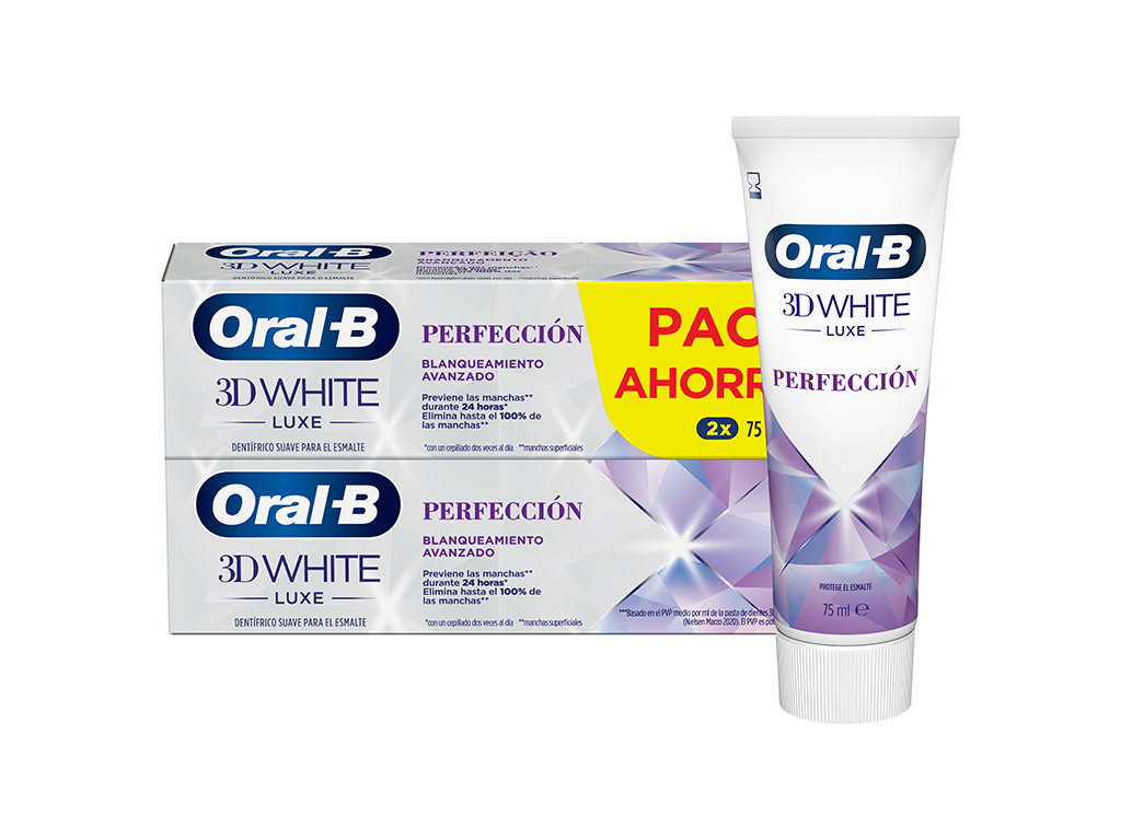 PASTA DENTIFRICA ORAL-B 3D WHITE LUXE 2X75ML
