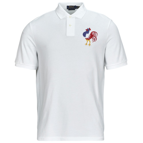 Polo Ralph Lauren - POLO COUPE DROITE EN COTON BRODE Blanco / Classic / Oxford / Blanco
