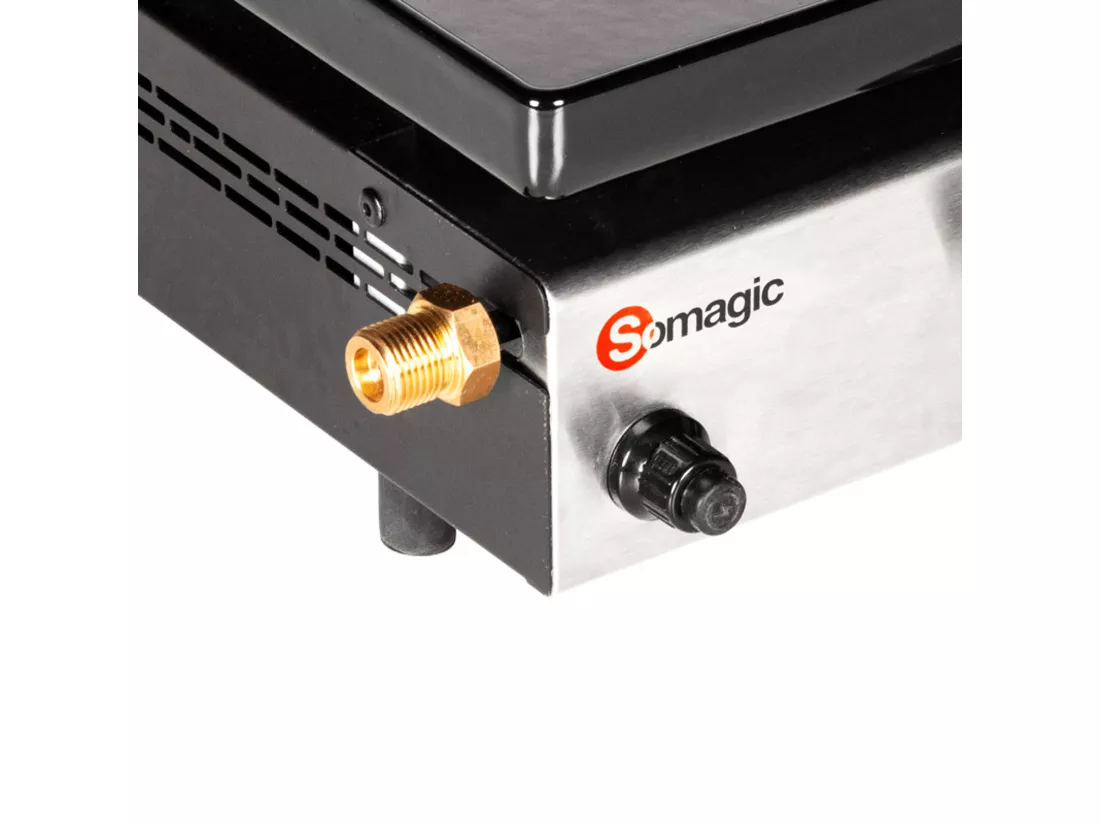 Plancha au gaz SOLIA 200 2 brûleurs 4,25kW - SOMAGIC