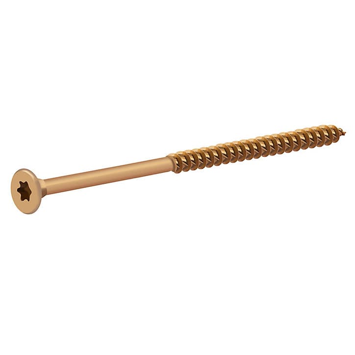 Vis à bois torx zinguée jaune 8x120 mm - 1 pièce
