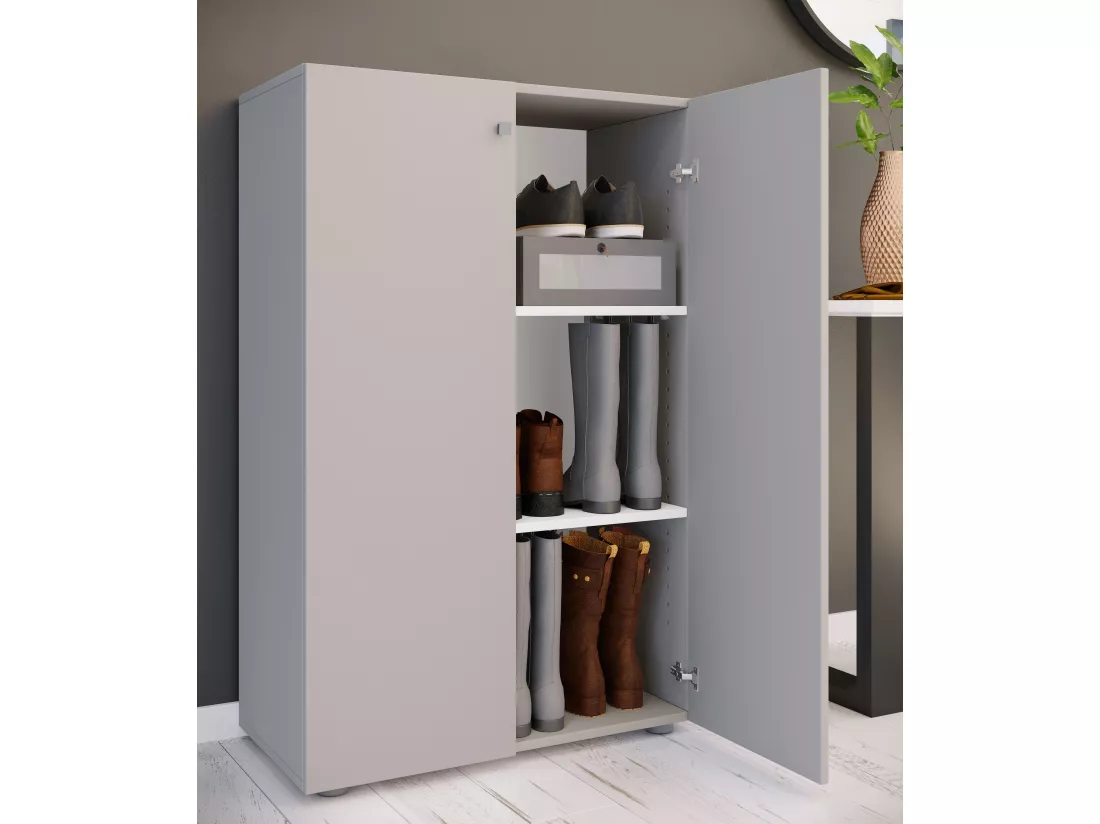 Armoire à chaussures en bois Étagère à chaussures Lona 3