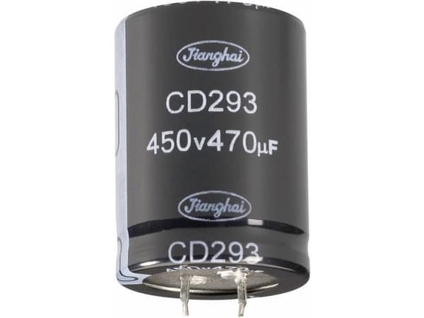 Jianghai ECS2GBW221MT6P23035 Elektrolytisk kondensator SnapIn 10 mm 220 µF 400 V 20 % (Ø x H) 30 mm x 35 mm 1 stk.