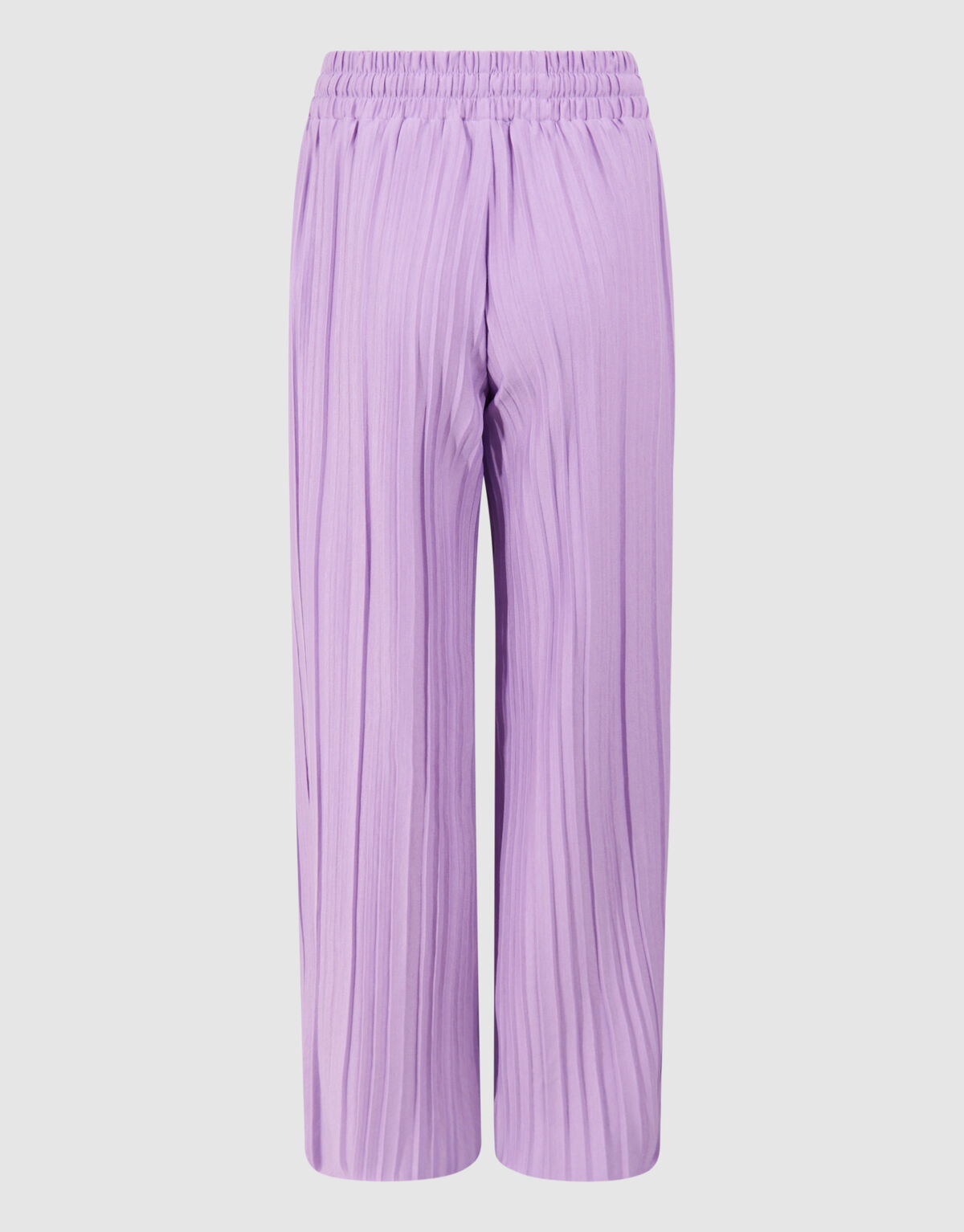 Plissé Wide Leg Broek Lichtpaars