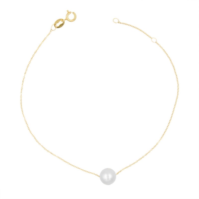 Bracelet Or et Perle - Femme