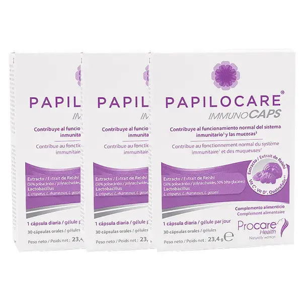Procare Health Papilocare Immunocaps 30 cápsulas - Pacote com 3