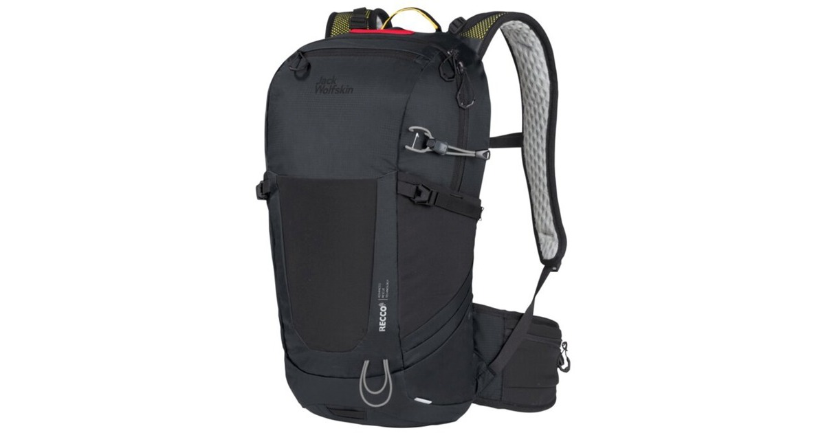 Jack WolfskinWolftrail 22 RECCO rugzak  (Donkergrijs, RECCO zoeksysteem, 22 liter)