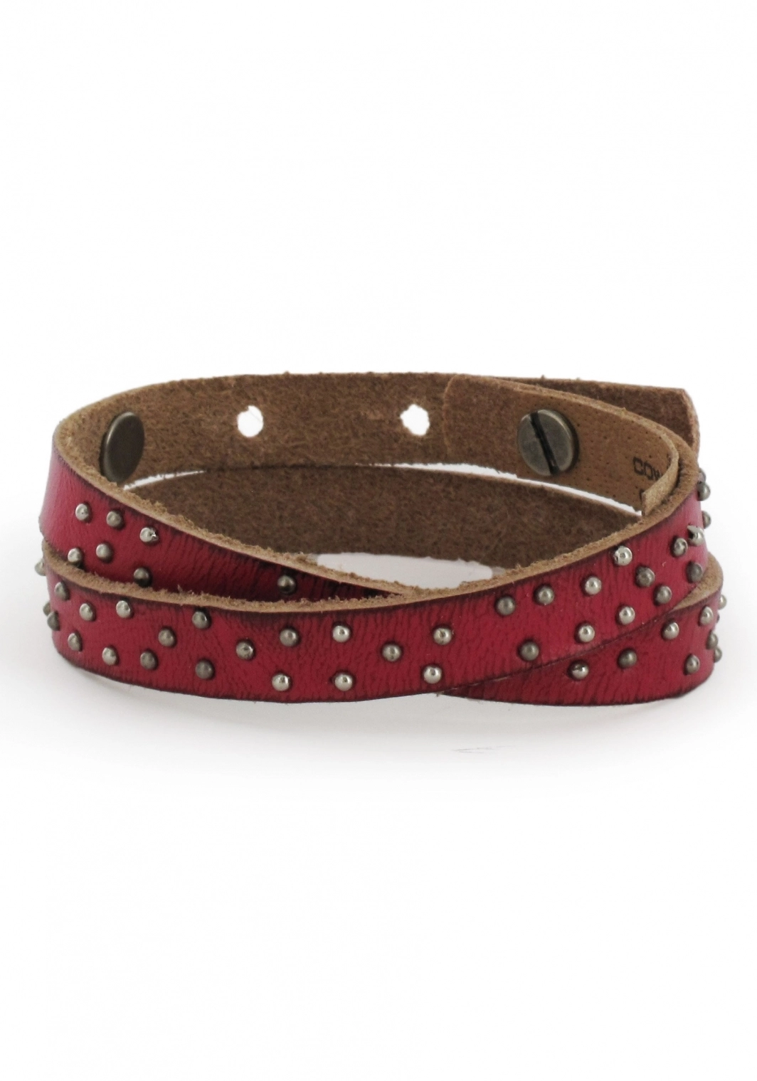 Cowboysbelt Lederarmband Rosa / Pink 2516-605-RoseRed