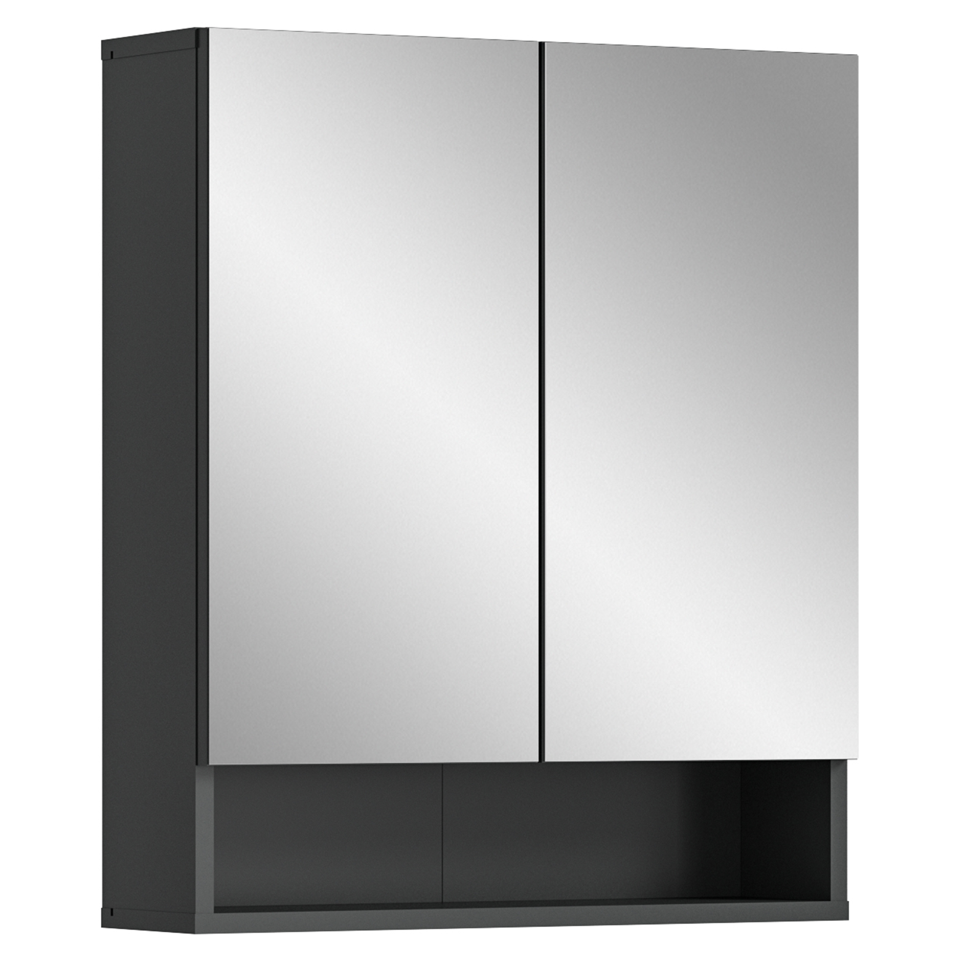 Spiegelschrank LAGO - grau - 60 cm breit