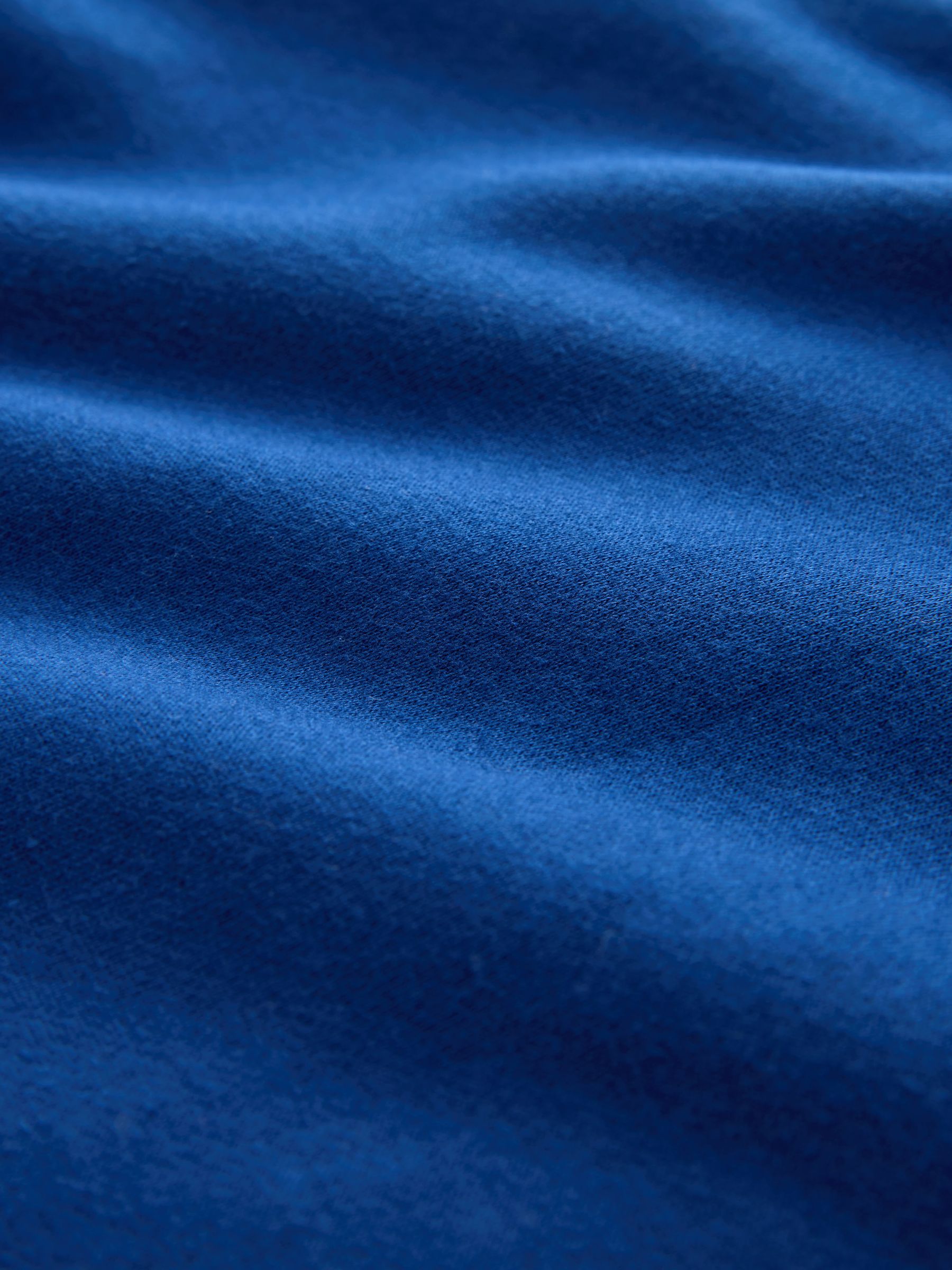 Inktblauw - Kwartrits - Sweatshirt van jersey met hoog katoengehalte