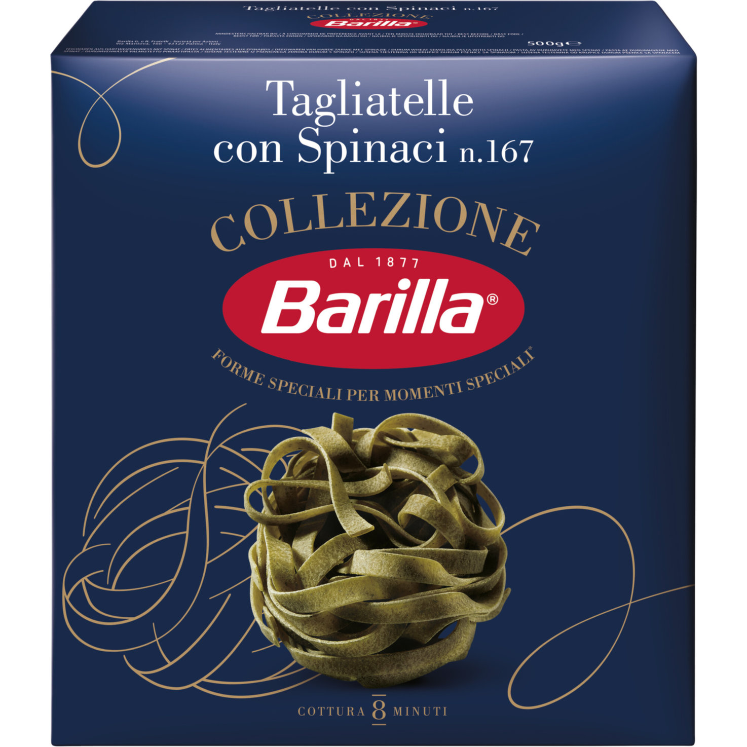 Barilla Collezione Tagliatelle grün mit Spinat n. 167