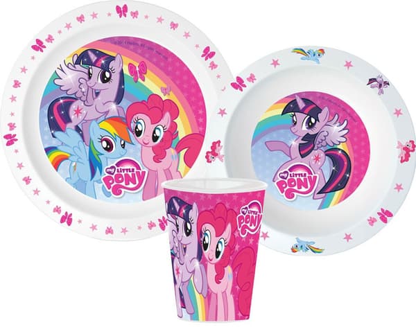 Mikroplastset med middagsservis - My Little Pony, kopp 260 ml