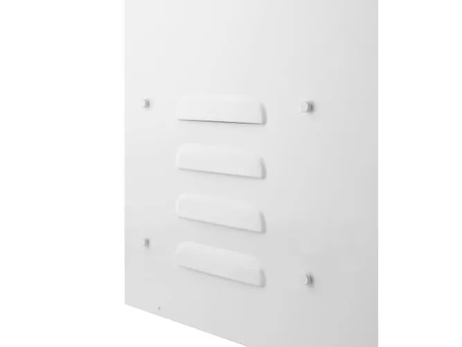 DELTACO - Kabinet - kompakt - låsbar, IP55 - pælmonterbar, vægmonterbar - hvid - 6U