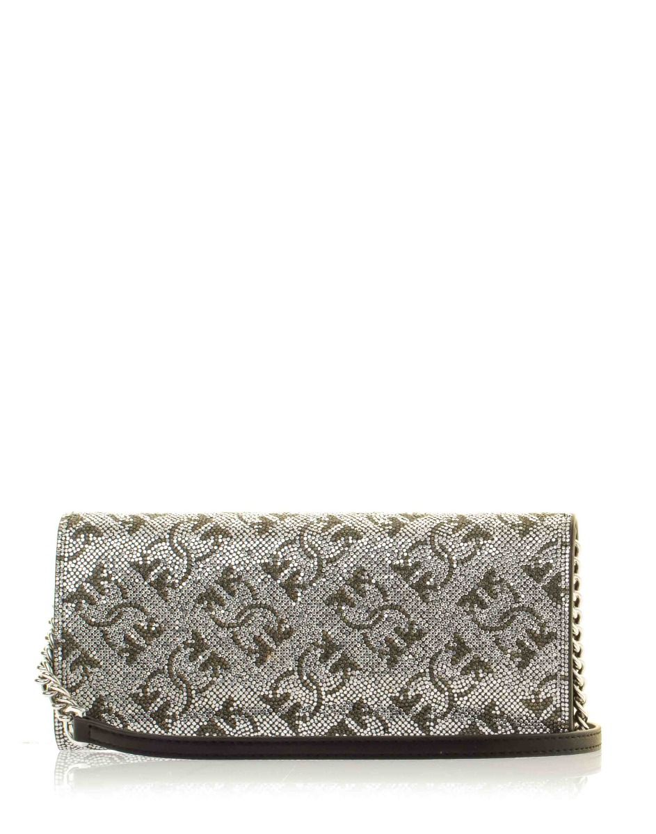 Pinko Fully Rhinestoned Love Tiny Birds Wallet