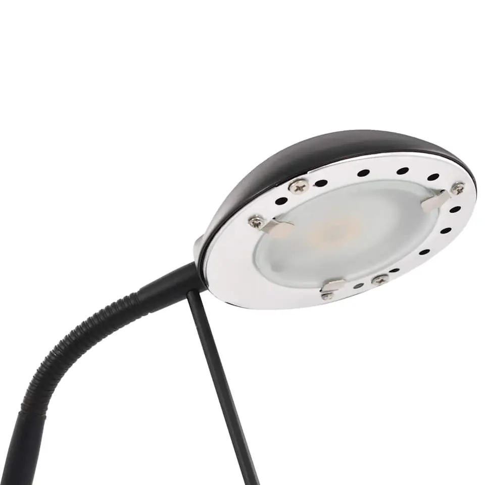 vidaXL - Vloerlamp - Zwart - Staal