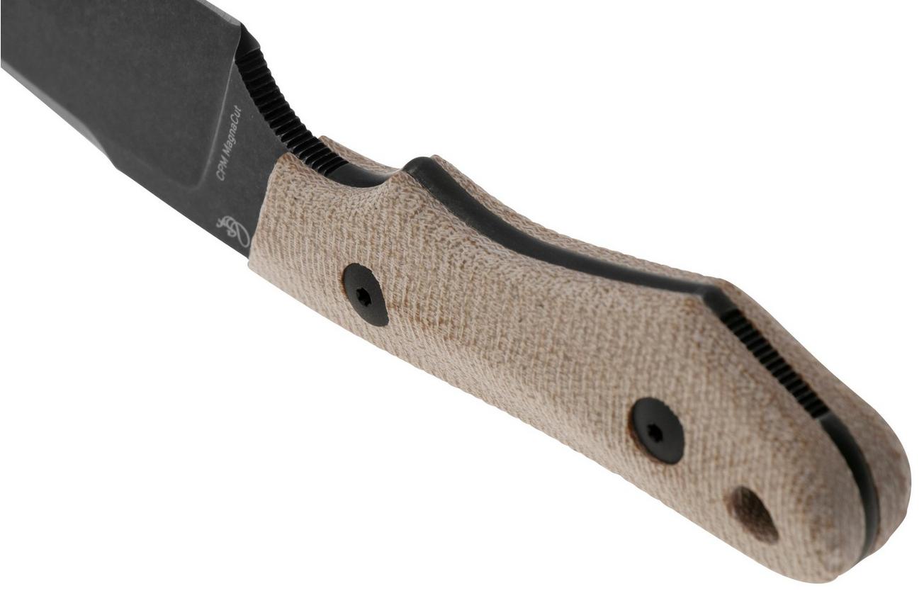Viper Handy VT4042CN Blackwashed Natural Canvas, vaststaand mes