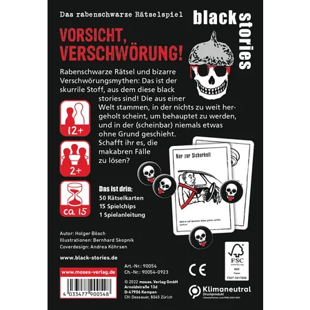 moses. black stories Vorsicht, Verschwörung!