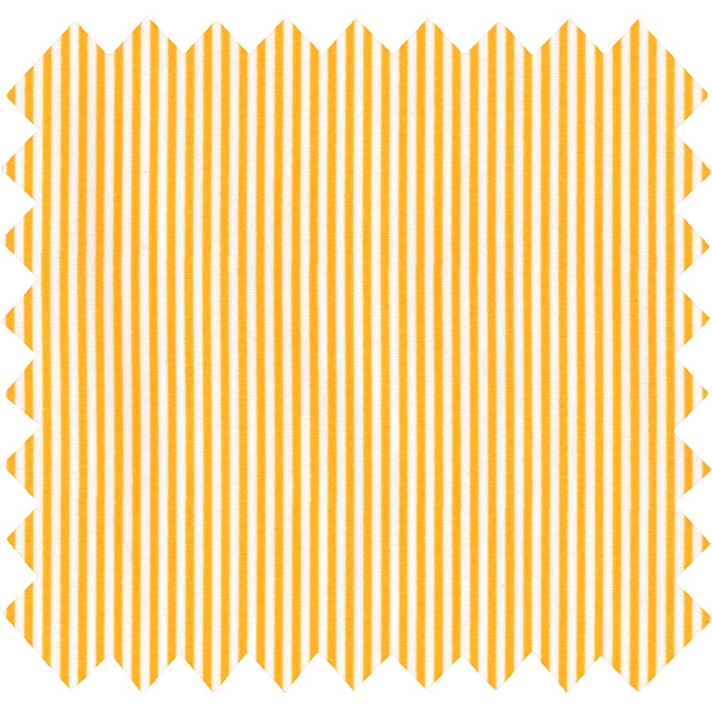 Tissu Coton Au Mètre Ex2224 Mini Rayures Jaunes